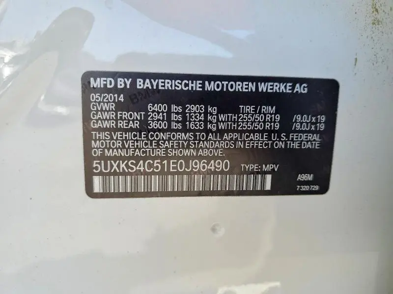 2014 BMW X5 XDRIVE35D  