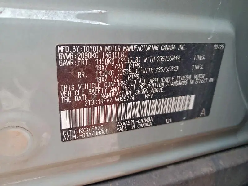 2020 TOYOTA RAV4 XLE PREMIUM  