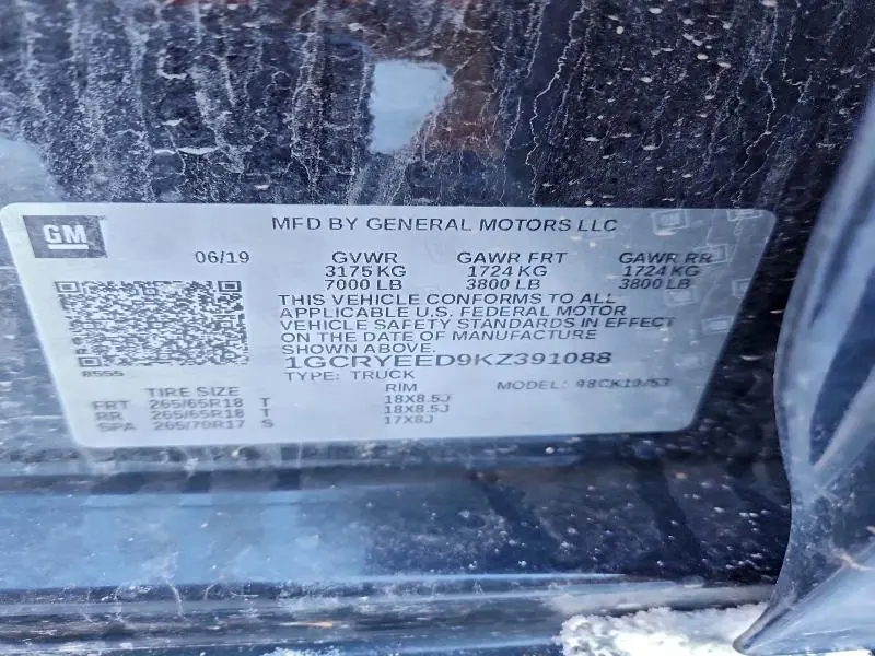 2019 CHEVROLET SILVERADO K1500 RST  