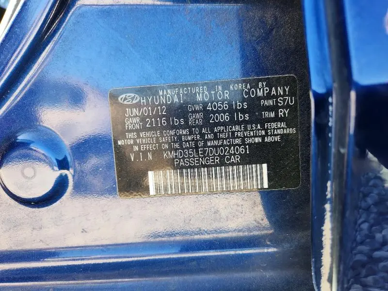 2013 HYUNDAI ELANTRA GT BASE  