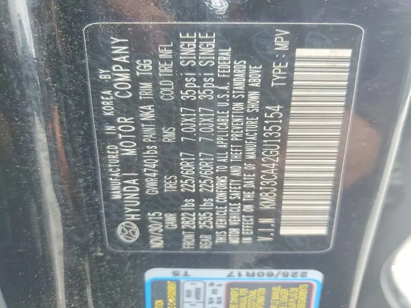 2016 HYUNDAI TUCSON SE  