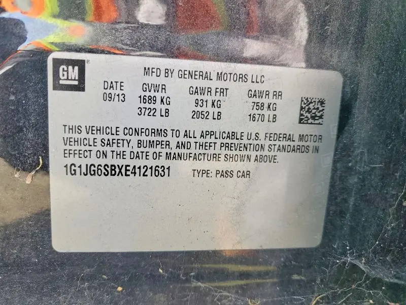 2014 CHEVROLET SONIC RS  