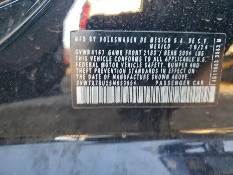 2025 VOLKSWAGEN JETTA SE  