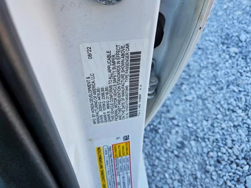 2022 HONDA ACCORD SPORT SE  