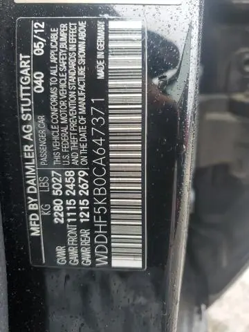 2012 MERCEDES-BENZ E 350  