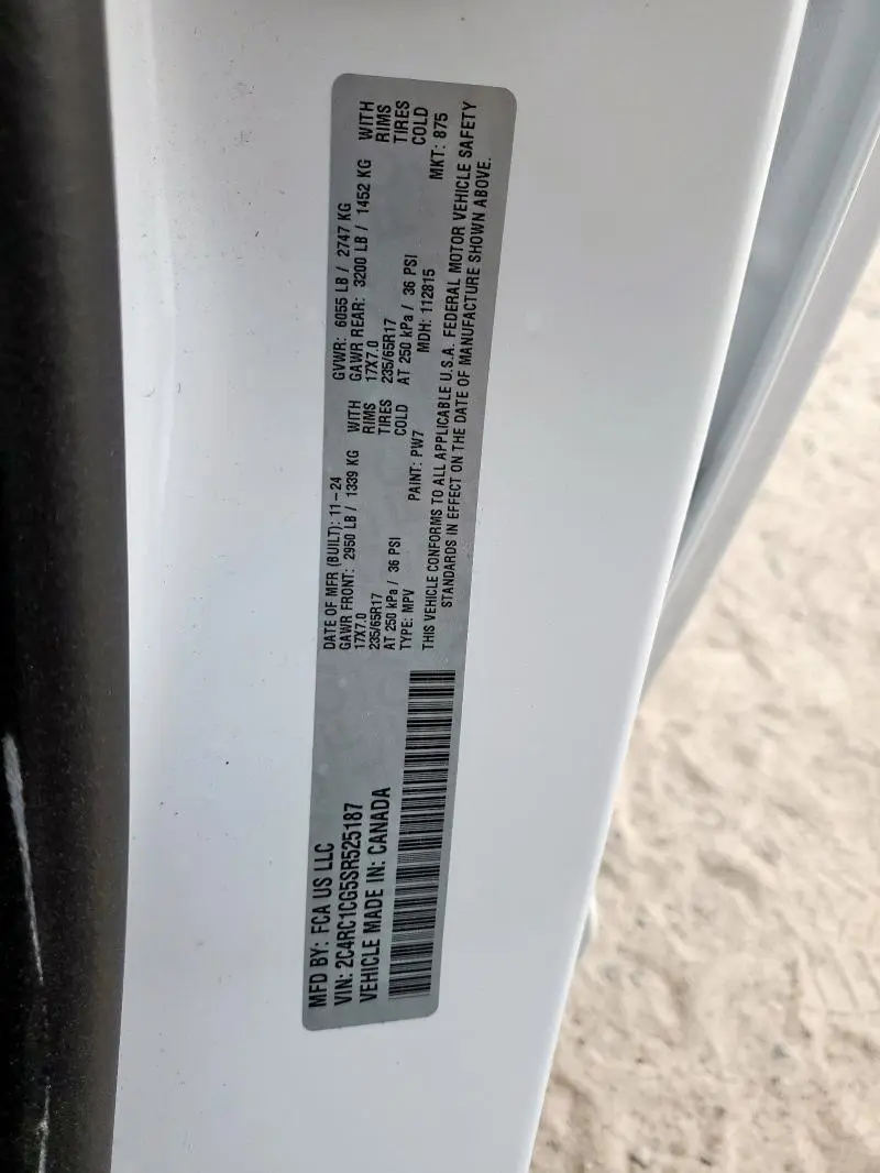 2025 CHRYSLER VOYAGER LX  