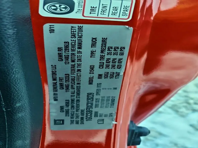 2012 CHEVROLET COLORADO   