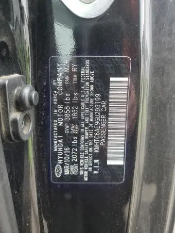 2016 HYUNDAI VELOSTER TURBO