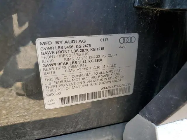 2018 AUDI Q5 PREMIUM  