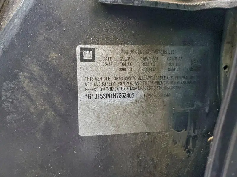 2017 CHEVROLET CRUZE PREMIER  