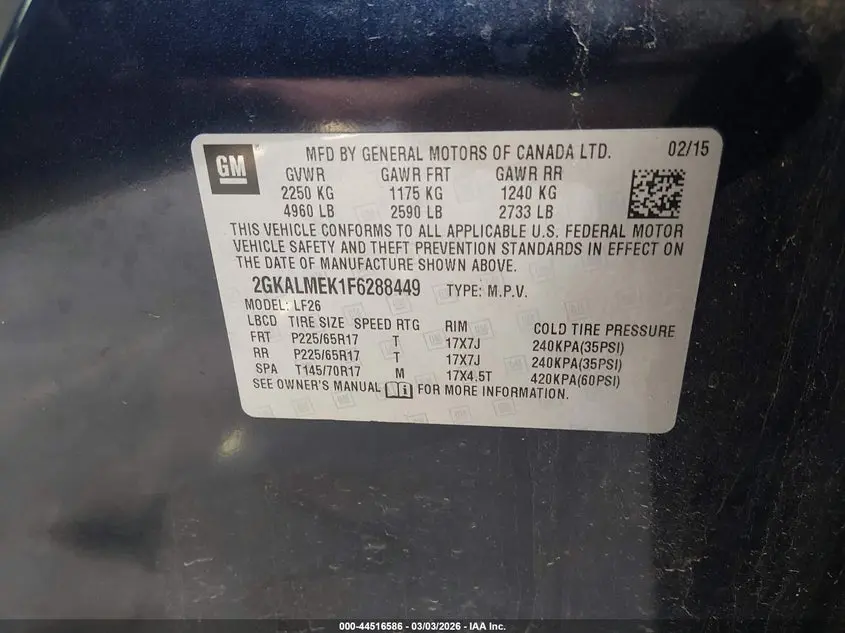 2015 GMC TERRAIN SLE-1