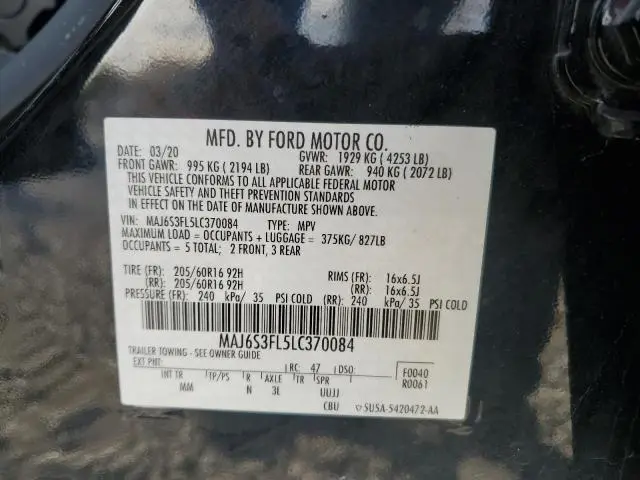 2020 FORD ECOSPORT S  