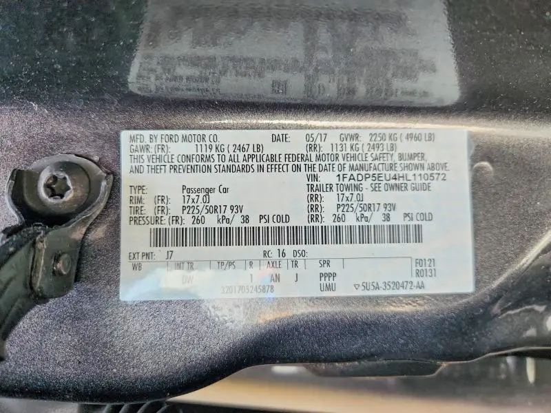 2017 FORD C-MAX SE  