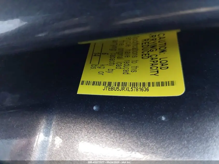 2020 TOYOTA 4RUNNER TRD OFF ROAD