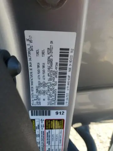 2017 TOYOTA TACOMA DOUBLE CAB  
