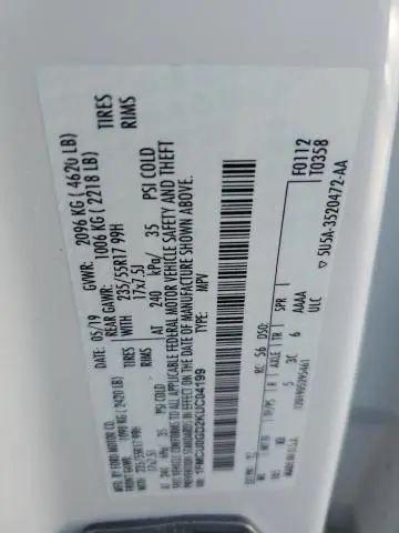2019 FORD ESCAPE SE