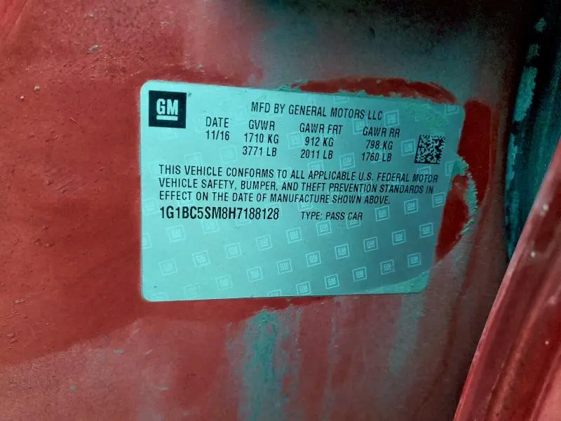 2017 CHEVROLET CRUZE LS  