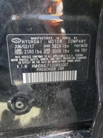 2018 HYUNDAI ELANTRA SEL  