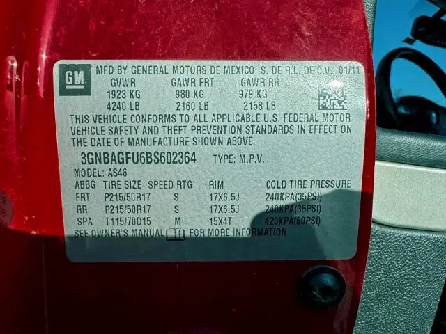 2011 CHEVROLET HHR LT  