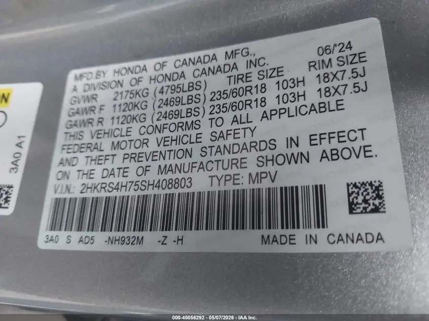 2025 HONDA CR-V EX-L AWD