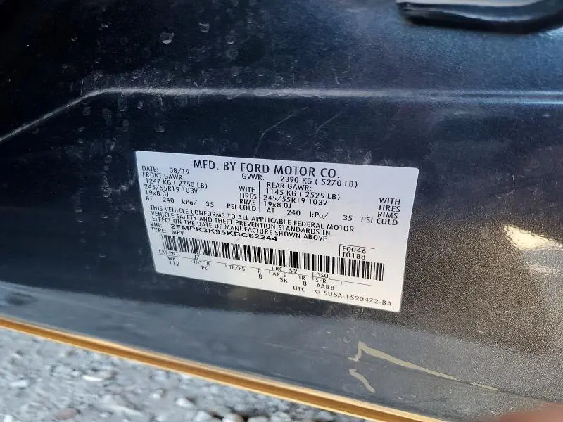 2019 FORD EDGE TITANIUM  