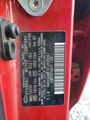 2015 HYUNDAI ACCENT GLS