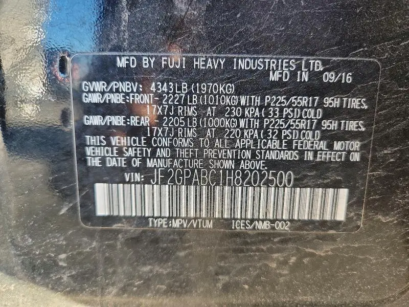 2017 SUBARU CROSSTREK PREMIUM  