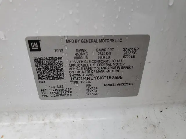 2019 CHEVROLET SILVERADO K2500 HEAVY DUTY  