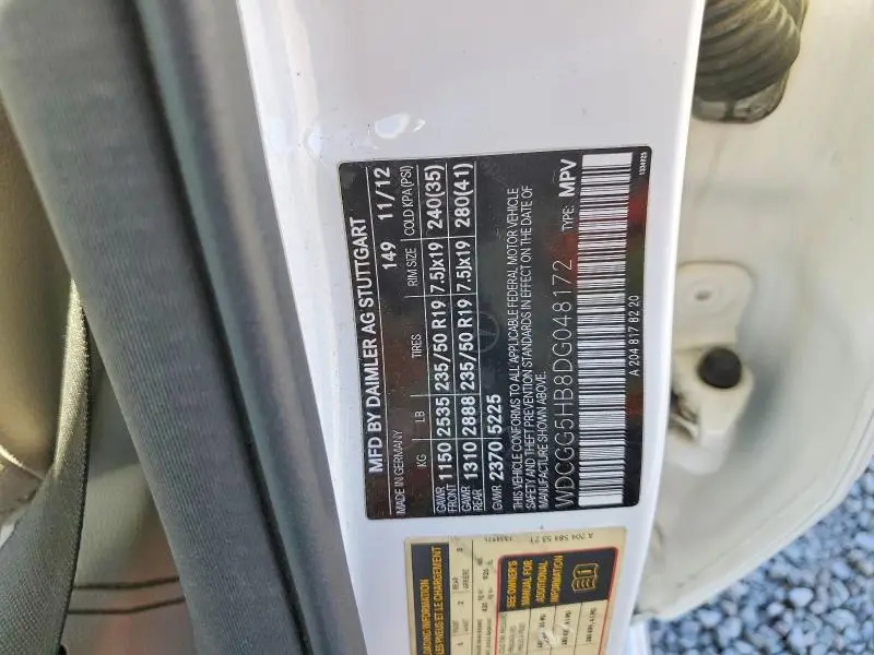 2013 MERCEDES-BENZ GLK 350  