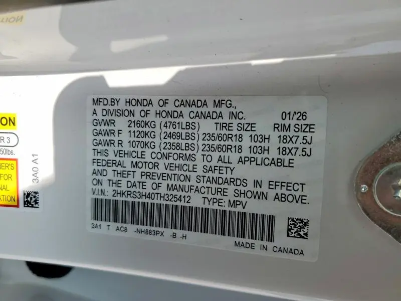 2026 HONDA CR-V EX  
