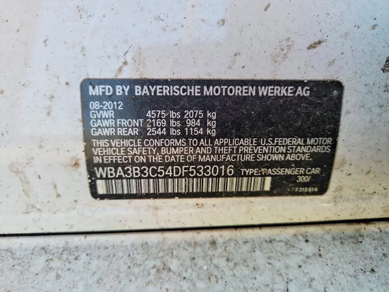 2013 BMW 328 XI  