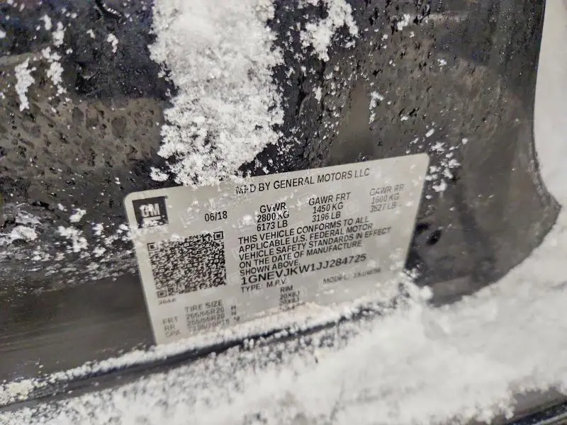 2018 CHEVROLET TRAVERSE PREMIER  