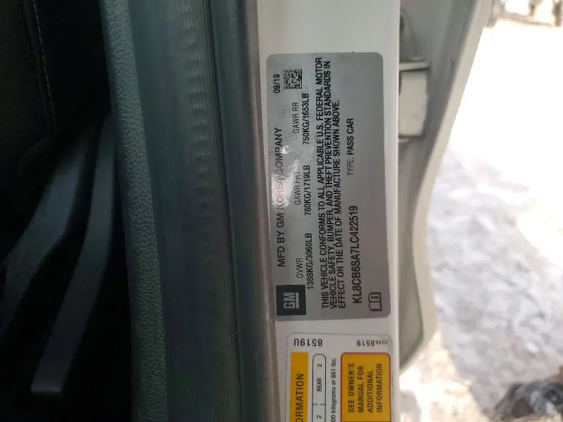 2020 CHEVROLET SPARK LS  