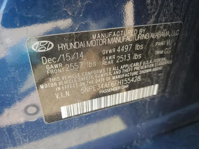 2015 HYUNDAI SONATA SPORT  