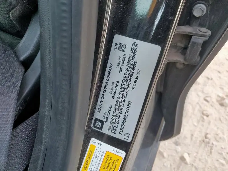 2020 CHEVROLET SPARK 1LT  