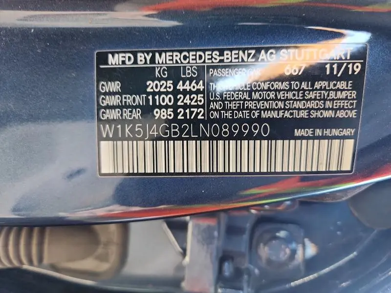 2020 MERCEDES-BENZ CLA 250  