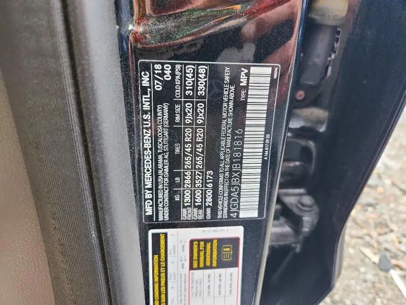 2018 MERCEDES-BENZ GLE 350  