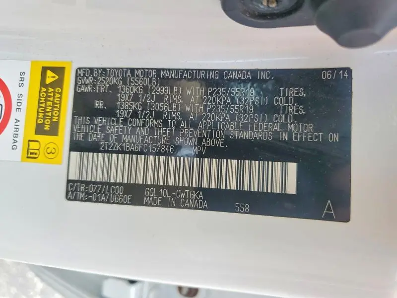 2015 LEXUS RX 350 BASE  