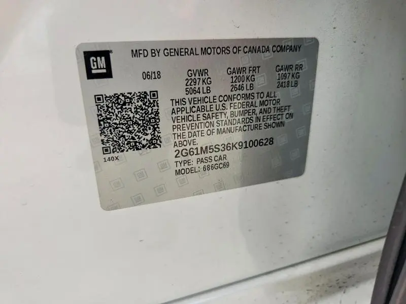 2019 CADILLAC XTS LUXURY  