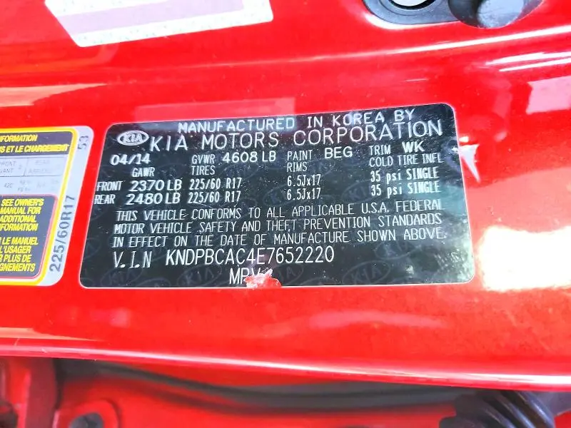 2014 KIA SPORTAGE LX  