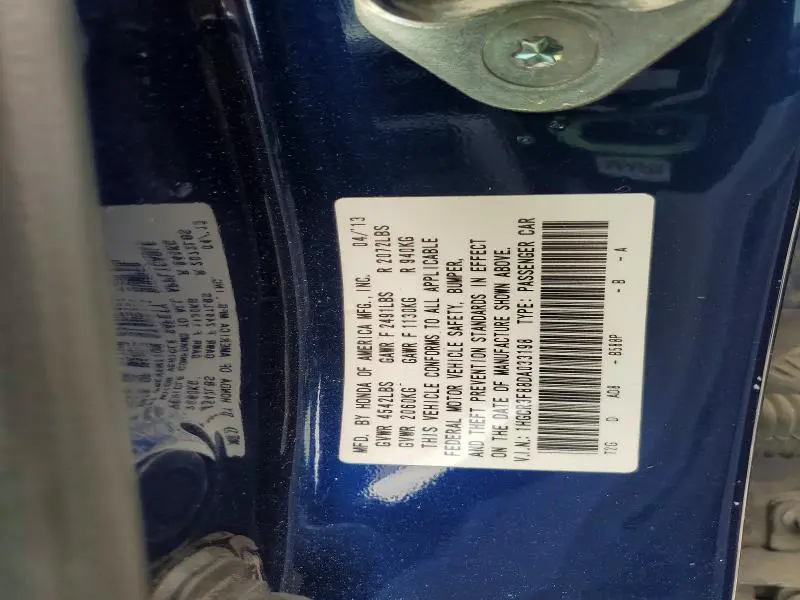 2013 HONDA ACCORD EXL  