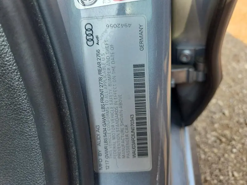 2018 AUDI A6 PREMIUM PLUS  