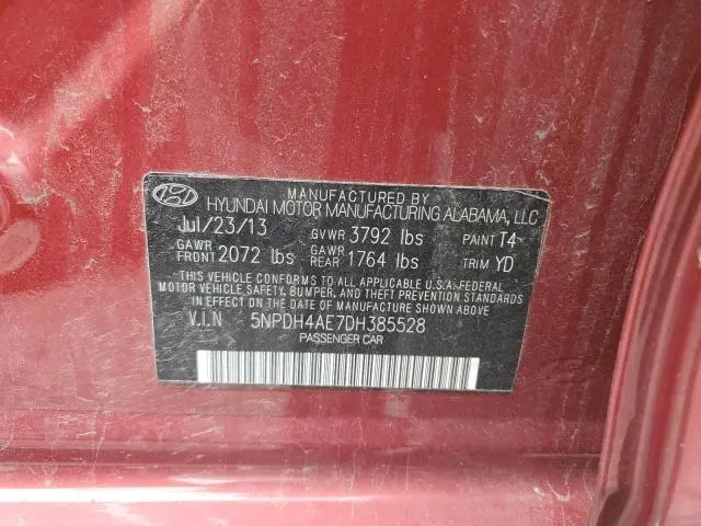2013 HYUNDAI ELANTRA GLS