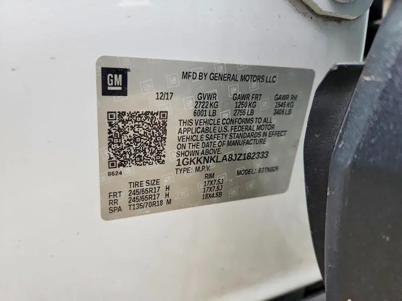 2018 GMC ACADIA SLE  