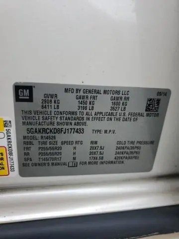 2015 BUICK ENCLAVE   