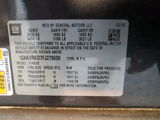 2015 GMC ACADIA SLT-1  