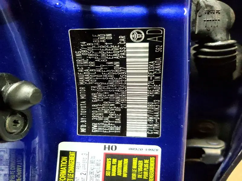 2015 TOYOTA COROLLA S PLUS  