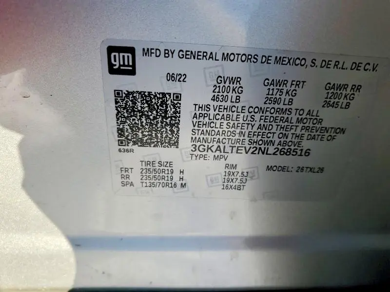 2022 GMC TERRAIN SLE  