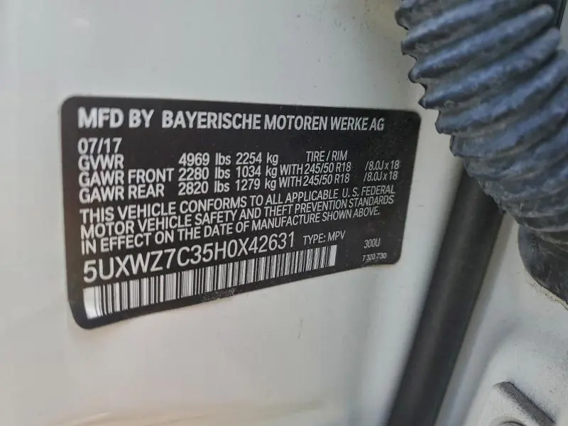 2017 BMW X3 SDRIVE28I  