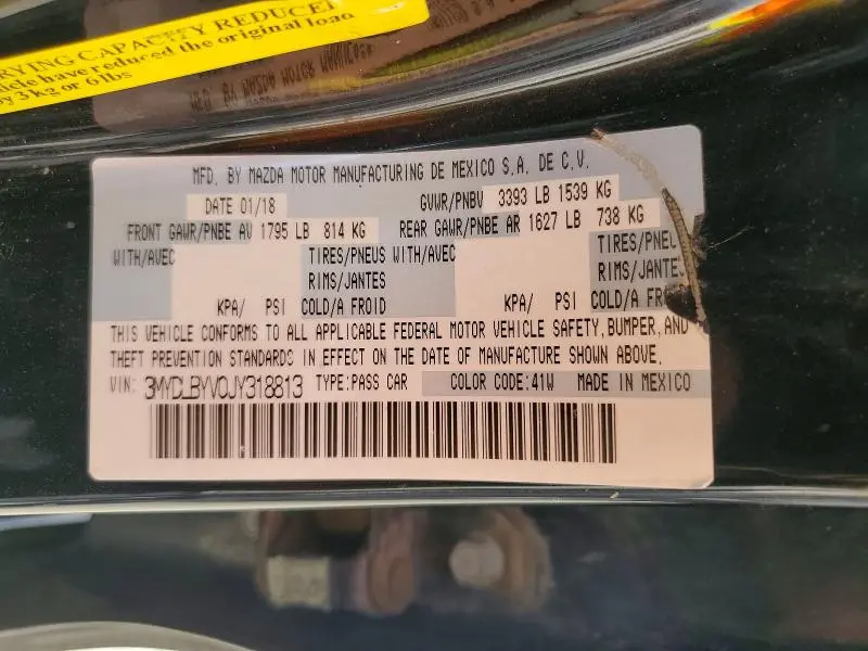 2018 TOYOTA YARIS IA BASE  